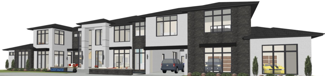 Architectural design rendering